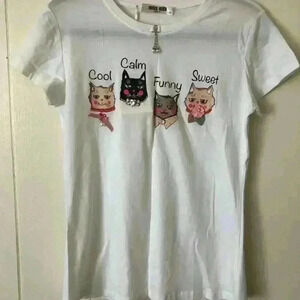 Miss Kiss Cat T-Shirt Kids L